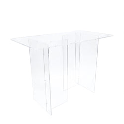 Clear Acrylic Dinning Table Church Holy Communion Tradeshow Display 42X24X31" 10033-3