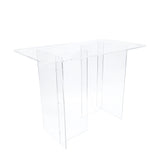 Clear Acrylic Dinning Table Church Holy Communion Tradeshow Display 42X24X31" 10033-3