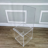1pk, Clear Ghost Acrylic Chair 10035-3 H- ASSEMBLED 10035-3 H-ASSEMBLED