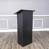 Black Wood Podium Church Pulpit School Lectern Conference Debate Stand23X12X44 10051-BLK