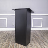 Black Wood Podium Church Pulpit School Lectern Conference Debate Stand23X12X44 10051-BLK