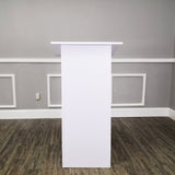 White Manufactured Wood Podium Church Pulpit School Lectern Conference Debate 10051-WHITE