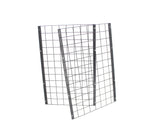 Metal Stand Gridwall Display Sturdy Metel Wire Merchandiser Rack Floor Stand Display for Apparel Bag