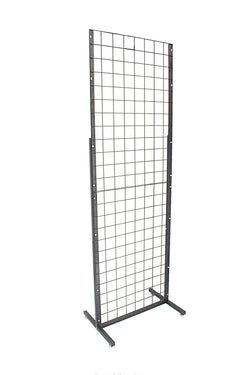 Metal Stand Gridwall Display Sturdy Metel Wire Merchandiser Rack Floor Stand Display for Apparel Bag