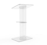 Clear Church Pulpit Event Lectern Plexiglass Acrylic Debate Podium School 1803-7 Clear