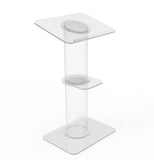 Clear Church Pulpit Event Lectern Plexiglass Acrylic Debate Podium School 1803-7 Clear