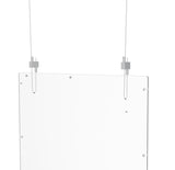 Acrlic Plexiglass Shield Sneeze Guard 24x36 Landscape or Portrait Ceiling Mount Come with 16' Cable
