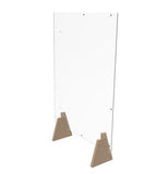 Acrlic Plexiglass Shield Sneeze Guard 24x36x7 Landscape or Portrait Tabletop or Ceiling Mount 10064