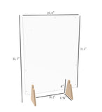 Acrlic Plexiglass Shield Sneeze Guard 24x36x7 Landscape or Portrait Tabletop or Ceiling Mount 10064
