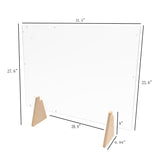 Acrlic Plexiglass Shield Sneeze Guard 24x36x7 Landscape or Portrait Tabletop or Ceiling Mount 10064