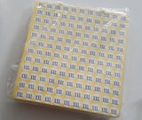 "XXL" Adhesive Sticker Clothes Label 1 SHEET of 132 Stickers 100713