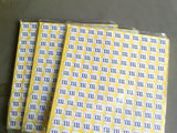 "XXL" Adhesive Sticker Clothes Label 1 SHEET of 132 Stickers 100713