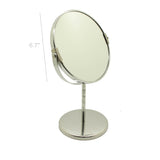 Double Sided Makeup Cosmetic Eyewear Store Desktop Stand Portable 7" Mirror100715