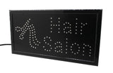 HAIR SALON LED Billboard Black frame Black frame: 18.9"W x 9.8"H - 100720