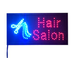HAIR SALON LED Billboard Black frame Black frame: 18.9"W x 9.8"H - 100720