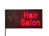 HAIR SALON LED Billboard Black frame Black frame: 18.9"W x 9.8"H - 100720