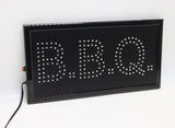 BBQ Animated Horizontal LED Sign with Hanging Chain - Red & Green 100726