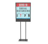 22x28" Poster Stand with Social Distancing Poster Panel Board 10073+11063