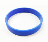 Blue Silicone Wristband Bracelet WWJD Christian Gift