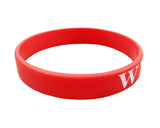 Red Silicone Wristband Bracelet WWJD Christian Gift Bracelet What Would Jesus Do