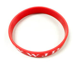 Red Silicone Wristband Bracelet WWJD Christian Gift Bracelet What Would Jesus Do