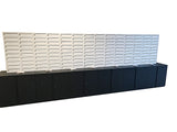 20-Slot 10.8“ Wide Door Large 10" Wide Slot Cellphone Locker Station Storage Cabinet 23.3" Wide X 9.1" Deep X 35" Tall Mail Slot Group Box 10078