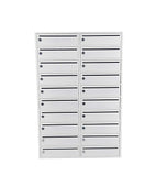 20-Slot 10.8“ Wide Door Large 10" Wide Slot Cellphone Locker Station Storage Cabinet 23.3" Wide X 9.1" Deep X 35" Tall Mail Slot Group Box 10078