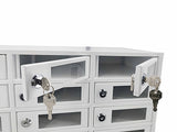 30-Slot Cell Phone Storage Station Lockers Clear Window 35X15X9" Overal Size 6x2" Door Works for Pad 10079