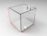 Slatwall Clear Candy Bin Acrylic Plexiglass Holder Pen Pencil Ruler