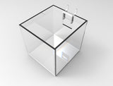 Slatwall Clear Candy Bin Acrylic Plexiglass Holder Pen Pencil Ruler