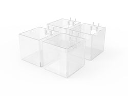 Slatwall Clear Candy Bin Acrylic Plexiglass Holder Pen Pencil Ruler