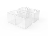 Slatwall Clear Candy Bin Acrylic Plexiglass Holder Pen Pencil Ruler