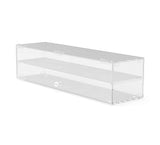 Fixture Display Acrylic box case for displaying items such as candy, food, mini baseball bats, and flutes 100801