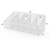 FixtureDisplays® Adjustable Divided Bin Countertop Display - 12" x 12" x 30" 100809