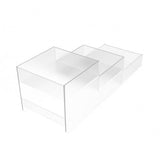 FixtureDisplays Clear Acrylic 3-Tier Countertop Display - Ideal for Candy, Vanity, and Toiletries - 6" x 6" x 18" 100811