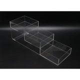 FixtureDisplays Clear Acrylic 3-Tier Countertop Display - Ideal for Candy, Vanity, and Toiletries - 6" x 6" x 18" 100811