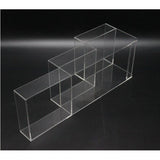 FixtureDisplays Clear Acrylic 3-Tier Countertop Display - Ideal for Candy, Vanity, and Toiletries - 6" x 6" x 18" 100811