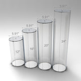 FixtureDisplays® 8-Chimney Clear Acrylic Candy Holder 100812