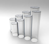 FixtureDisplays® 8-Chimney Clear Acrylic Candy Holder 100812