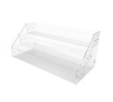 FixtureDisplays® Clear Acrylic 3-Tier Retail Bin with Brochure Holder - Ideal for Candy, Dry Food, and Literature Display 100817