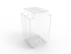 FixtureDisplays® Clear Acrylic Gravity Dispenser - Ideal for Breakfast Cereal, Candy, and Dry Food Bulk Display 100825