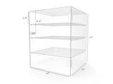 FixtureDisplays® Clear Acrylic Locking Showcase - Removable Shelf - Ideal for Candy, Food, Jewelry, and Cellphones 100828