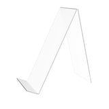 FixtureDisplays Clear Acrylic Easel Book CD DVD Smartphone Holder with 1.75" Lip - 4.5"W x 9.5"D x 10.3"H 100832