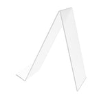 FixtureDisplays Clear Acrylic Easel Book CD DVD Smartphone Holder with 1.75" Lip - 4.5"W x 9.5"D x 10.3"H 100832