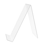 FixtureDisplays Clear Acrylic Easel Book CD DVD Smartphone Holder with 1.75" Lip - 4.5"W x 9.5"D x 10.3"H 100832