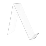 FixtureDisplays Clear Acrylic Easel Book CD DVD Smartphone Holder with 1.75" Lip - 4.5"W x 9.5"D x 10.3"H 100832