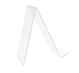 FixtureDisplays Clear Acrylic Easel Book CD DVD Smartphone Holder with 1.75" Lip - 4.5"W x 9.5"D x 10.3"H 100832