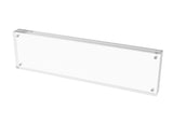 FixtureDisplays® Plexiglass Acrylic Sign Holder Logo Block Picture Frame - 11" x 3" 100835