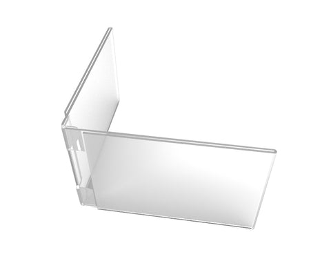 FixtureDisplays® Acrylic Plexiglass Lucite Dual Hinged Frame Sign/Menu Photo Holders - 6" x 4" 100836