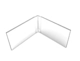 FixtureDisplays® Acrylic Plexiglass Lucite Dual Hinged Frame Sign/Menu Photo Holders - 6" x 4" 100836
